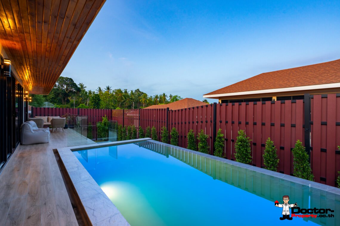 New 3 Bedroom Pool Villa in Bo Phut, Koh Samui – For Sale